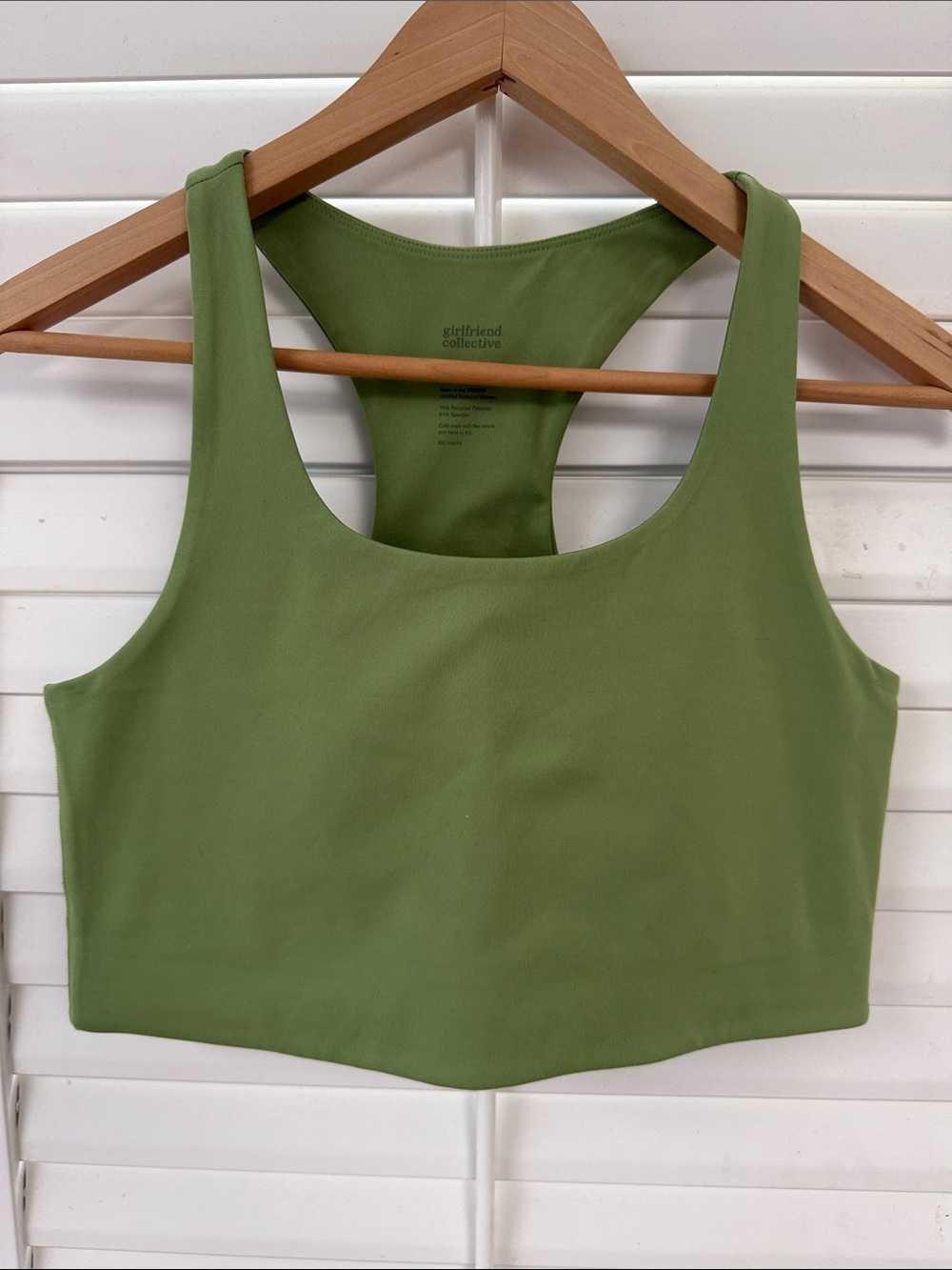 Girlfriend Collective Paloma Racerback Sports Bra | Mantis Green